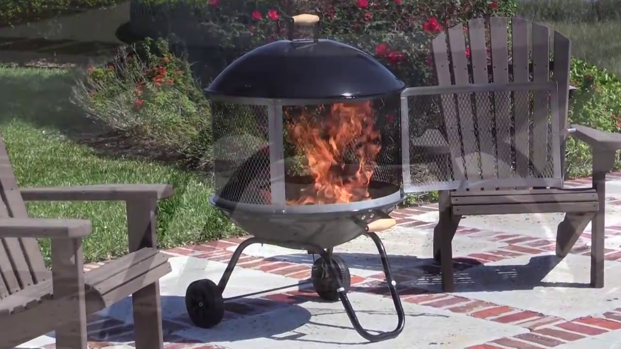 Fire Sense 28” Bessemer Patio Fireplace YouTube