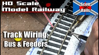 Wiring My Model Railroad For DC And DCC Power - Bus Line And Feeders