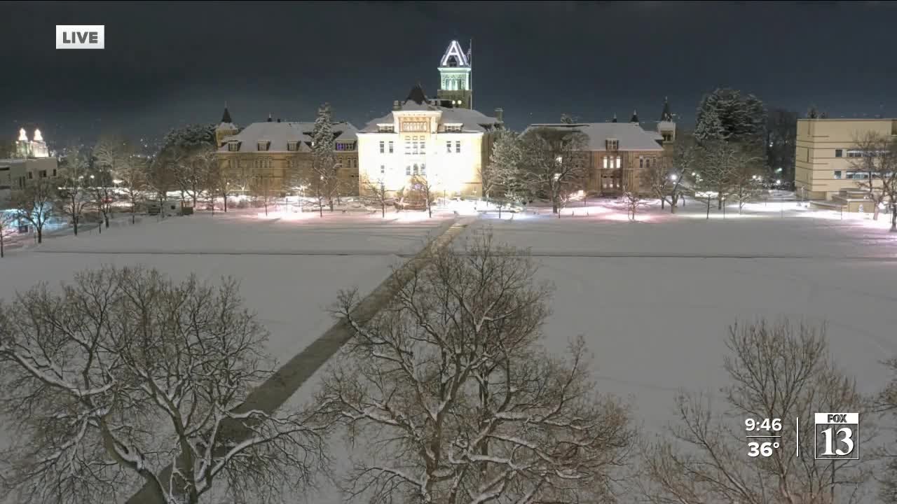 Some snow may continue tomorrow - Sunday night forecast - YouTube