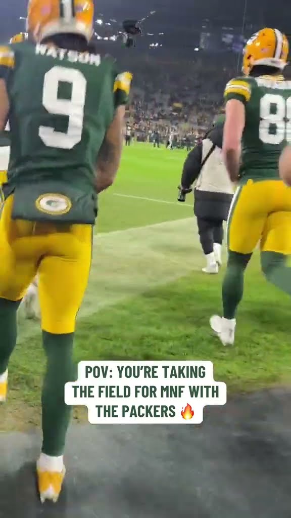 POV: Taking the field at Lambeau with the Packers ?