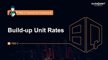 6 Contractors - Build-up Unit Rates