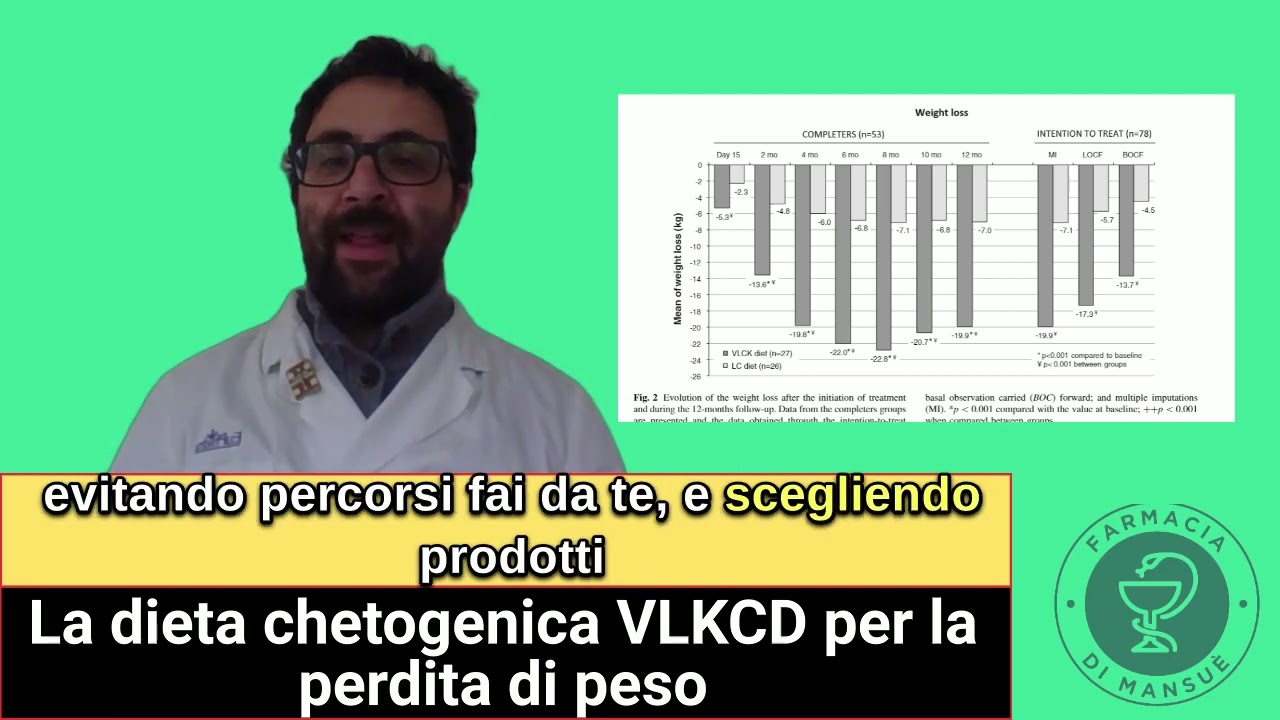 La dieta chetogenica VLCKD per la perdita di peso