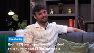 ROBIN FRINGS werd op jonge leeftijd DOOF en is nu ROLMODEL op sociale media | Hart van Nederland
