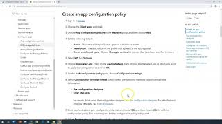 client apps app configuration policies - microsoft intune training series video no#91