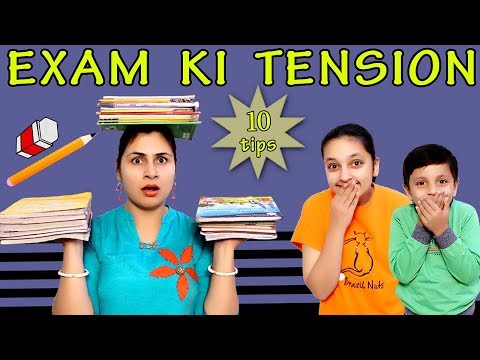 EXAM KI TENSION | 10 Tips for exams | Students during exams | Aayu and Pihu Show