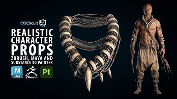 Realistic Character props in Maya Zbrush & Substance 3D Painter | Asset Creation for Film and Games