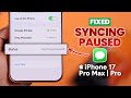 Fix- Syncing with iCloud paused Messages On iPhone!