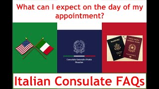 🇮🇹 Italian Consulate FAQ-What can I expect at my Jure Sanguinis Italian citizenship appointment?