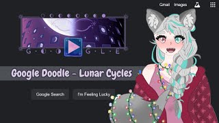 Playing Today’s Google Doodle: Lunar Cycle Puzzle Card Game! 🌕🃏 (12/22/24)