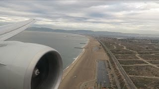 American 777-300Er Landing Lax Reverse Ops