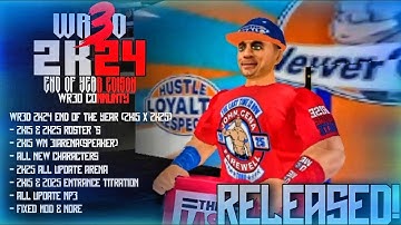 WR3D 2K24 END OF THE YEAR MOD RELEASED II ALL NEW FEATURES &MORE #wr3d #wr3dmods #wr3dnewmods