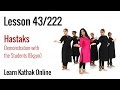 Explanation and demonstration in ekgun  adding hastak movement to vocabulary  lesson 43222