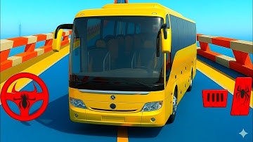 💯Extreme Mega Ramp Bus Racing 3D – New GT Bus Impossible Stunts | Android Gameplay Epi 65