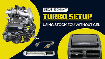 Turbo Setup Using Stock ECU Without CEL. Gauge pods in Navigation |  Lexus IS300 NA-T
