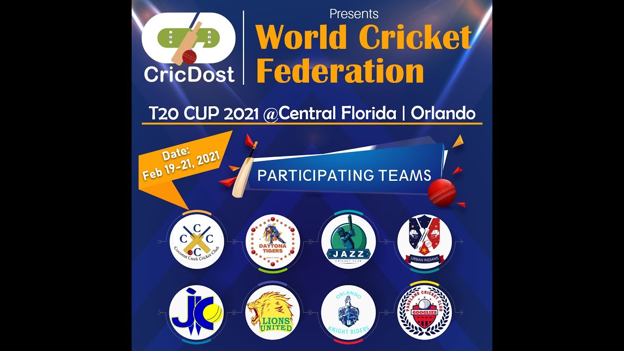 CricDost | World Cup Federation | T20 Cricket Tournament | Central Florida | Orlando, The US