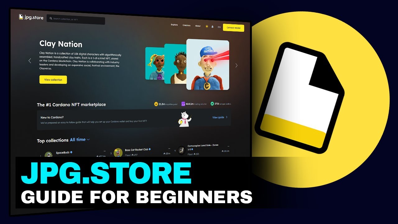 Cardano Marketplaces | JPG Store | How to BUY Cardano NFTs 🛒 [English]