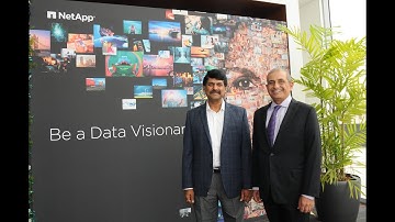 Anil Valluri, President, NetApp announces the launch of AI CoE built jointly with NVIDIA at the DVC
