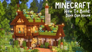 Minecraft - How to Build a Dark Oak Survival House (1.20)