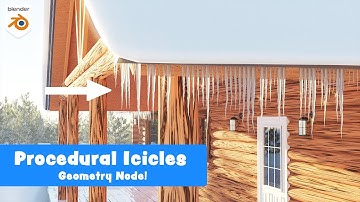 Procedural Icicles 🥶 Blender Tutorial | DOWNLOAD Geometry Node