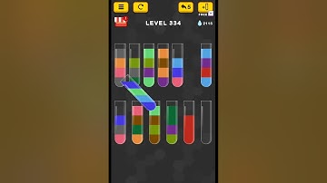 #new Water Color Sort Puzzle level 334 #WaterColorSortPuzzle #game #games