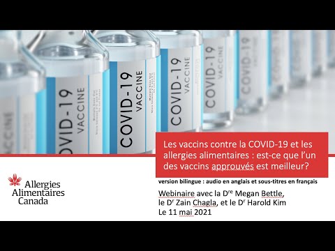 Les vaccins contre la COVID-19 et les allergies alimentaires : est-ce un des vaccins meilleur?