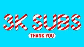 Candy Text Effect In Photoshop Tutorial, Cheers to 3,000 SUBSCRIBERS screenshot 3