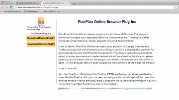 Install the PlanPlus Plugin for Google Chrome