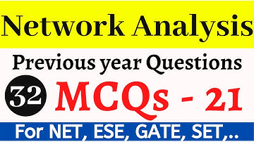 Network Analysis MCQs Part 21  Q11   Q15