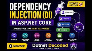 Dependency Injection (DI) in ASP.NET Core |  Constructor Injection, IoC & Service Lifetimes | Part 2
