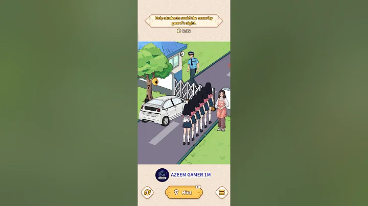 Brain Puzzle Tricky Quest Level 16 |Help The Students Avoid The Security Guard| Walkthrough Solution