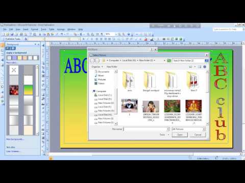 Create A Banner In Microsoft Office Publisher Youtube