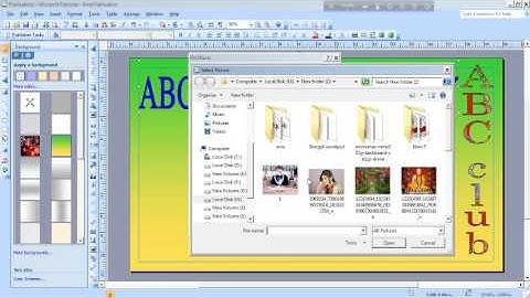 Create a banner in microsoft office publisher