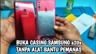 How to open the Samsung A20s casing