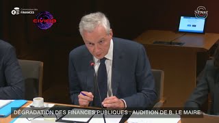 Bruno Le Maire prend un coup de pression au sénat (il s'embrouille)