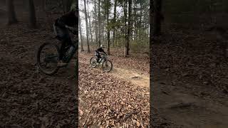 A little jump out of the dual slalom