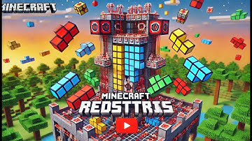 I made Tetris in minecraft with redstone! (bedrock)