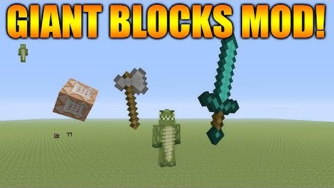 ★Minecraft Xbox 360 + PS3: NEW Amazing Giant Blocks & Items Mod - HUGE Swords & Command Blocks★