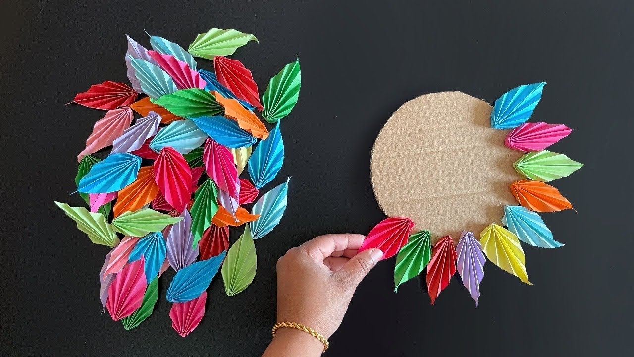 Beautiful Wall Hanging Craft / Paper Craft For Home Decoration / Paper Flower Wall Mate / DIY