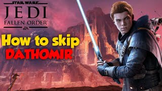Jedi fallen order : GLITCH how to SKIP dathomir and get ORDER 66 earlier