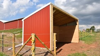 https://www.facebook.com/RMSpeltz Building Lean Barn or Shelter: This is video we made of the family putting up a lean barn for 