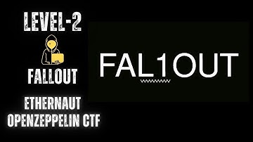 Openzeppelin Ethernaut CTF :  Fallout [Level - 2]  #smartcontract #solidity