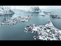 Reine, Lofoten Island, North Norway 🇳🇴 - by drone [4K]