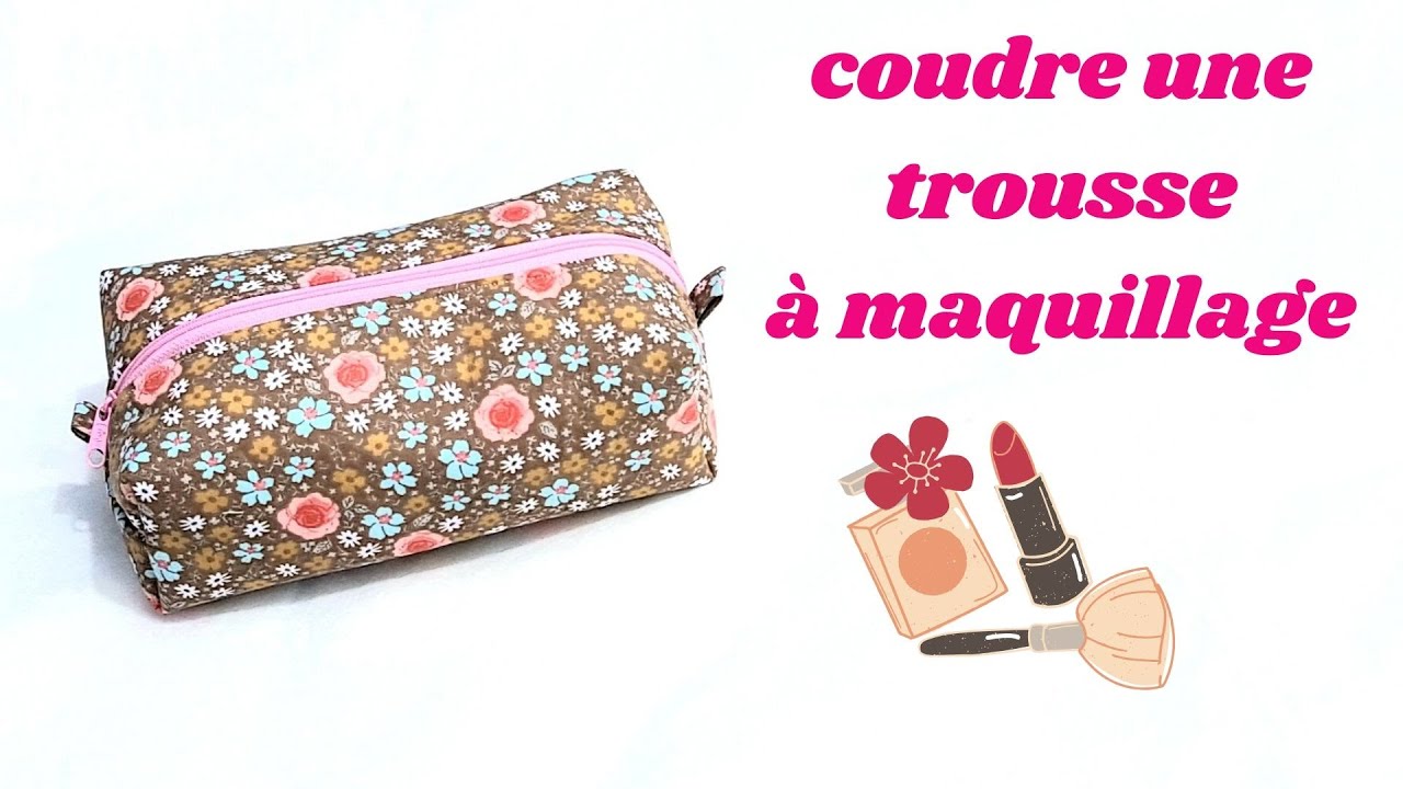 Tuto #diy couture débutant : coudre une trousse à maquillage style trousse  écolier 🥰 