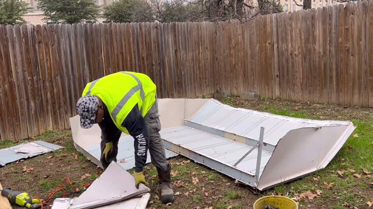 Shed demolition and removal in Arlington, Texas!!