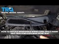How to Replace Windshield Wiper Cowl Grille Insert 2001-2005 Ford Explorer Sport Trac