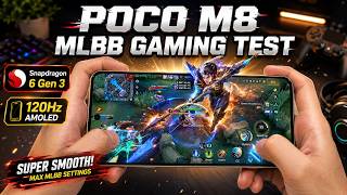 Xiaomi POCO M8 Mobile Legends Gaming Test MLBB | Snapdragon 6 Gen 3, 120Hz AMOLED Display