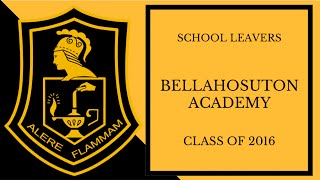 Bellahouston Academy's Class of 2016 - Teachers' Messages