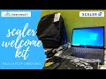 Scaler welcome kit 2022  dell laptop unboxing  redmi 9a and logitech c270  work from home