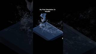 Learning Whitewater FLIP Simulation – Houdini #shorts #houdini #watersimulation #sidefx