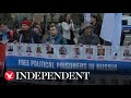 Live: Alexei Navalny protest held in Berlin after death